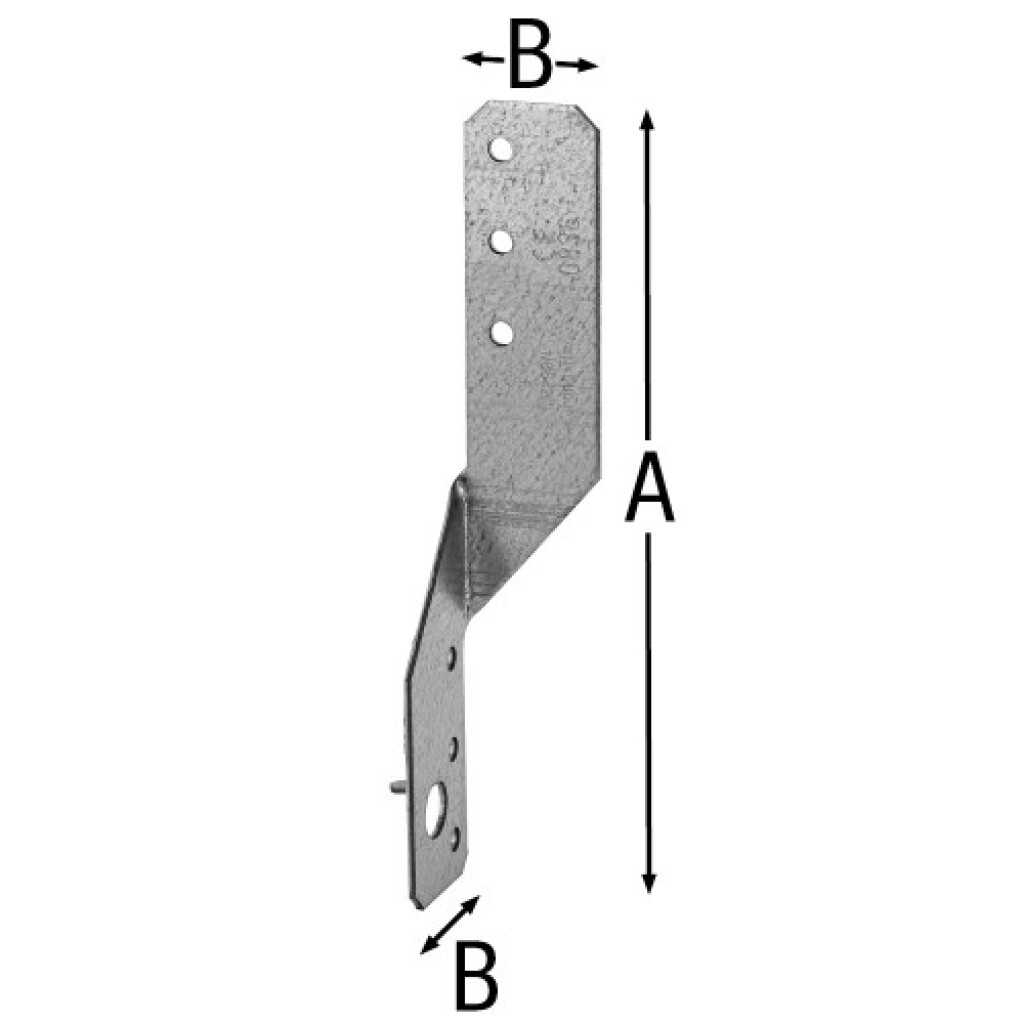 Joist anchor UNI  250 with impact sharp point